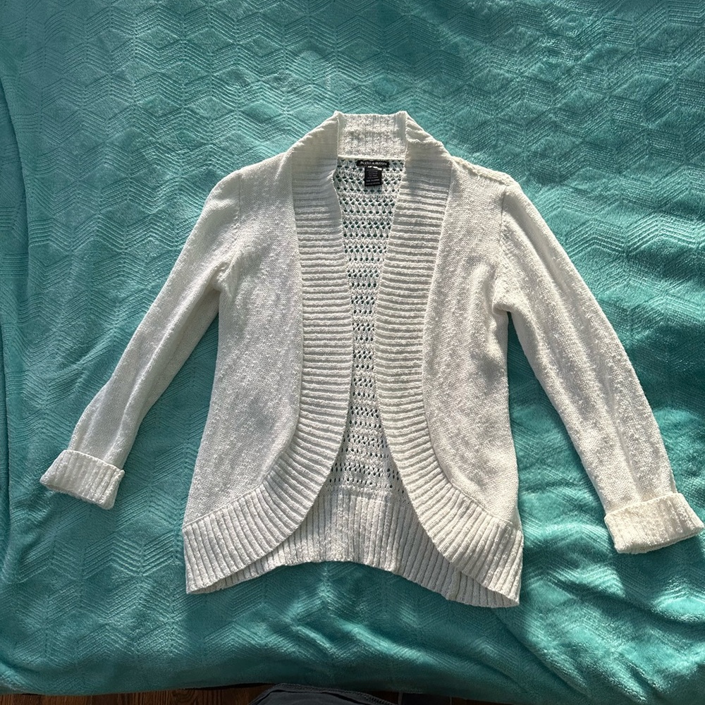 Girls XL white sweater by Blush & Bloom.